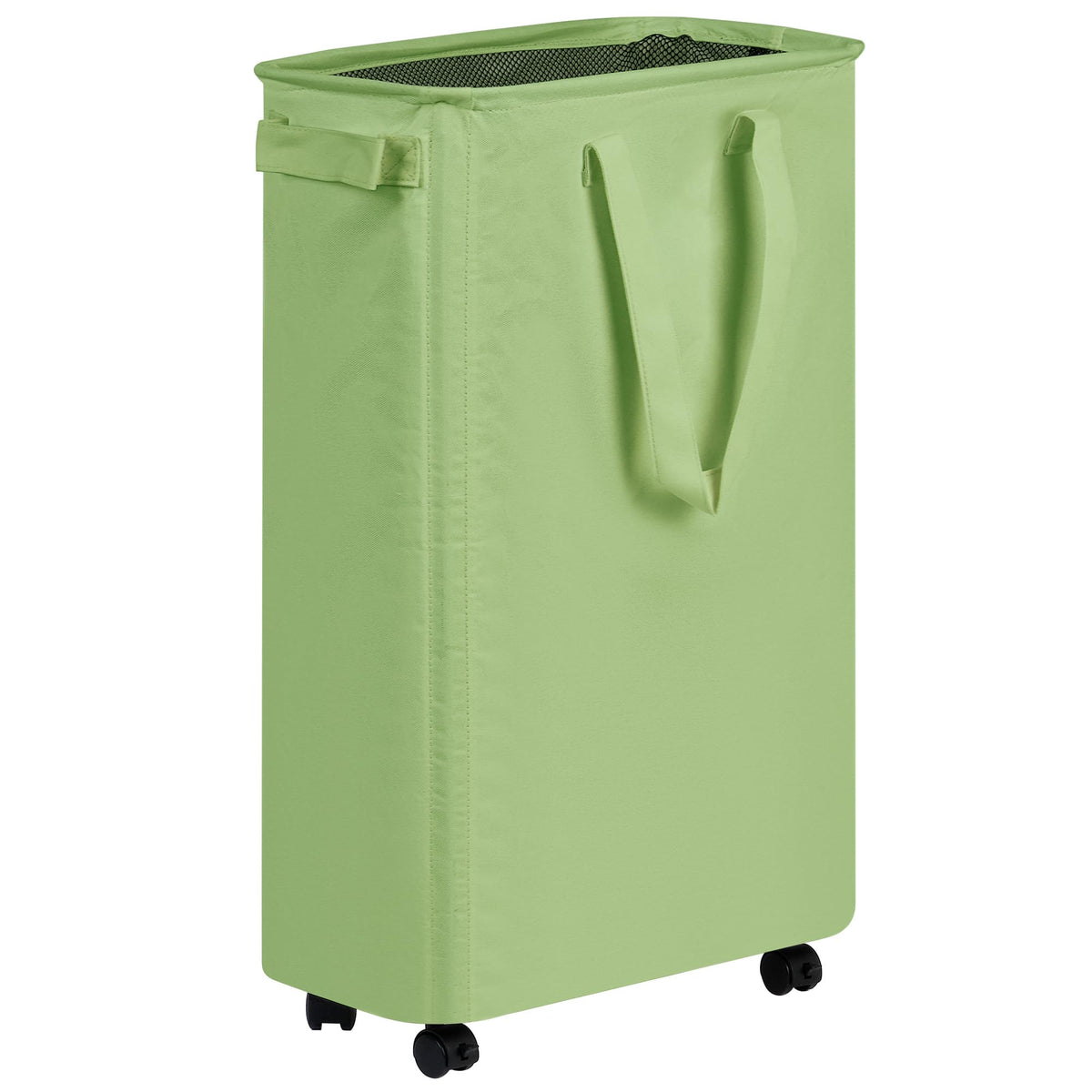 efluky Slim Laundry Hamper with Wheels, Rolling Laundry Basket for Clothes, Small Laundry Basket for Bedroom, Dorm and Laundry Room, 60L Beige