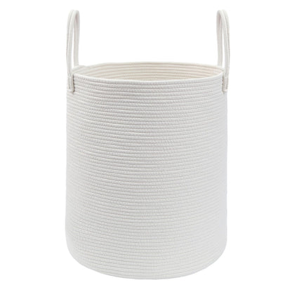 JMvicyroam 60L Cotton Rope Laundry Basket Hamper, Brown