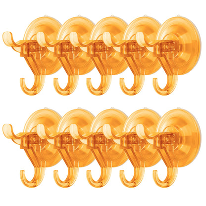 Antimbee 3 Pack Suction Cup Hooks, Clear Suction Cup Hanger, Removable Small Suction Cups for Shower, Bathroom, Glass, Door, Windows, Kitchen-Max Hanging up to 11 lbs on Smooth Surface
