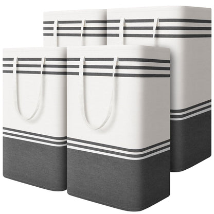 2 Pack Large Laundry Baskets, Laundry Hampers for Dorm, Bathroom, Room 75L
