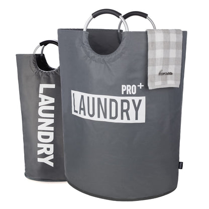 Caroeas Tall Laundry Basket 90L, Large Hamper, Freestanding Laundry Bag