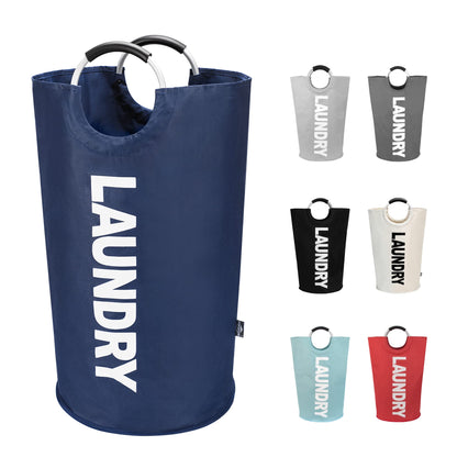 DOKEHOM 90L Large Laundry Basket Bag, Collapsible Tall Hamper, Black
