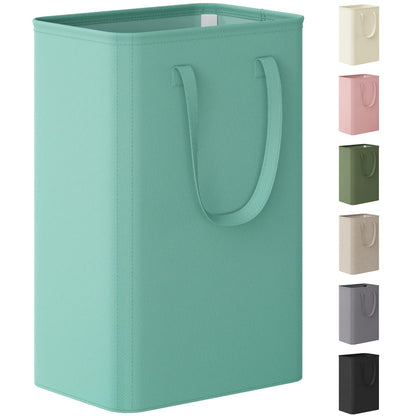 Lifewit Slim Collapsible Laundry Basket with Handles, 50L, Beige