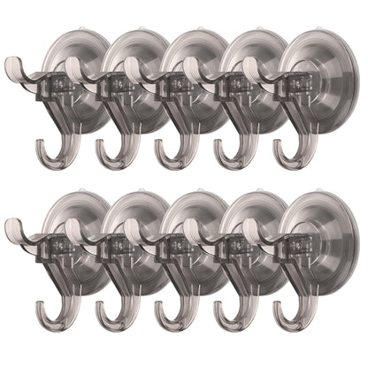 Antimbee 3 Pack Suction Cup Hooks, Clear Suction Cup Hanger, Removable Small Suction Cups for Shower, Bathroom, Glass, Door, Windows, Kitchen-Max Hanging up to 11 lbs on Smooth Surface