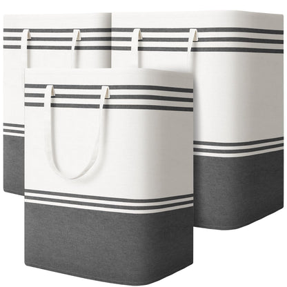 2 Pack Large Laundry Baskets, Laundry Hampers for Dorm, Bathroom, Room 75L