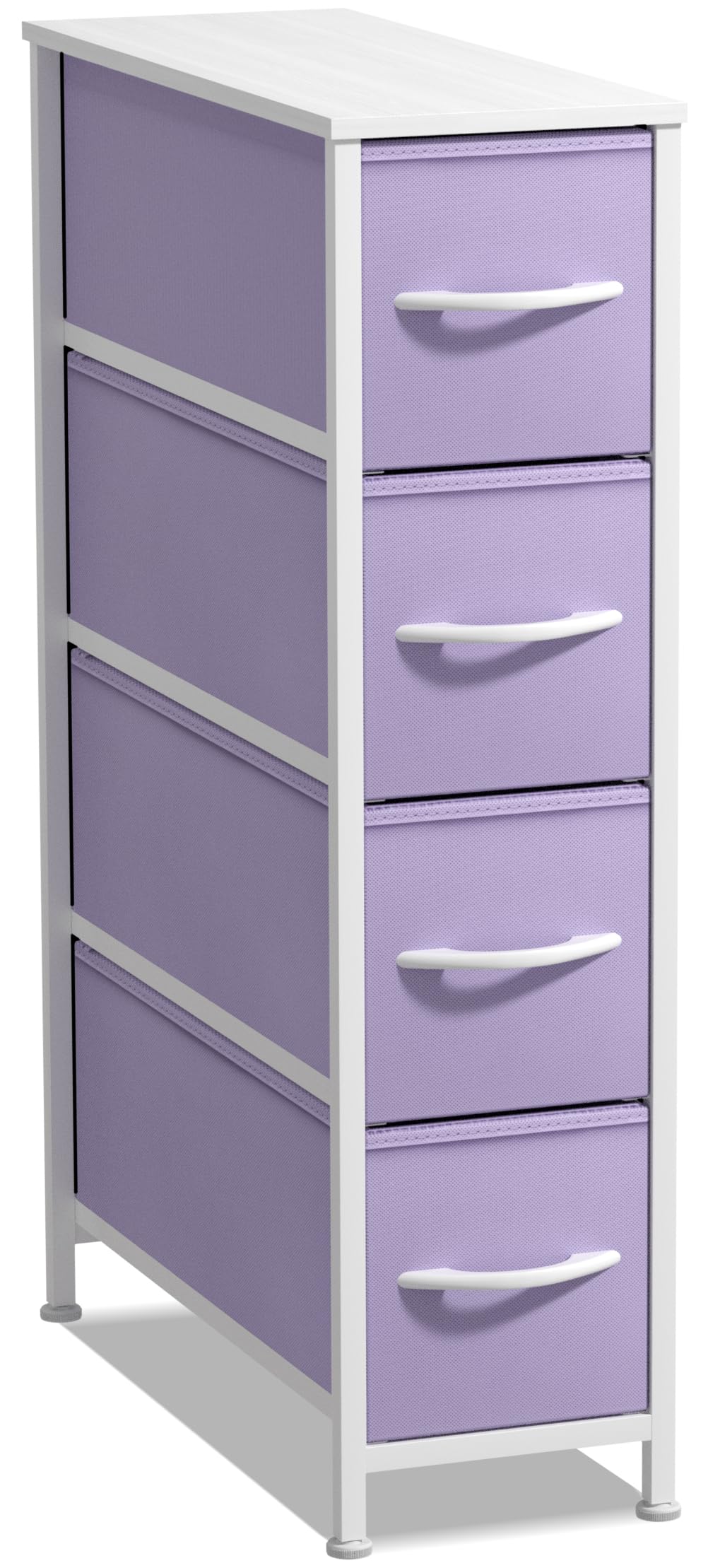 Sorbus 4-Drawer Narrow Dresser for Bedroom (Black/Charcoal)