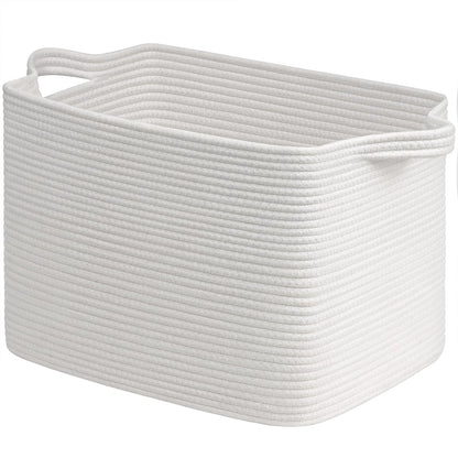 Goodpick Woven Storage Basket for Shelves, 13" x 10" x 9", Black Jute