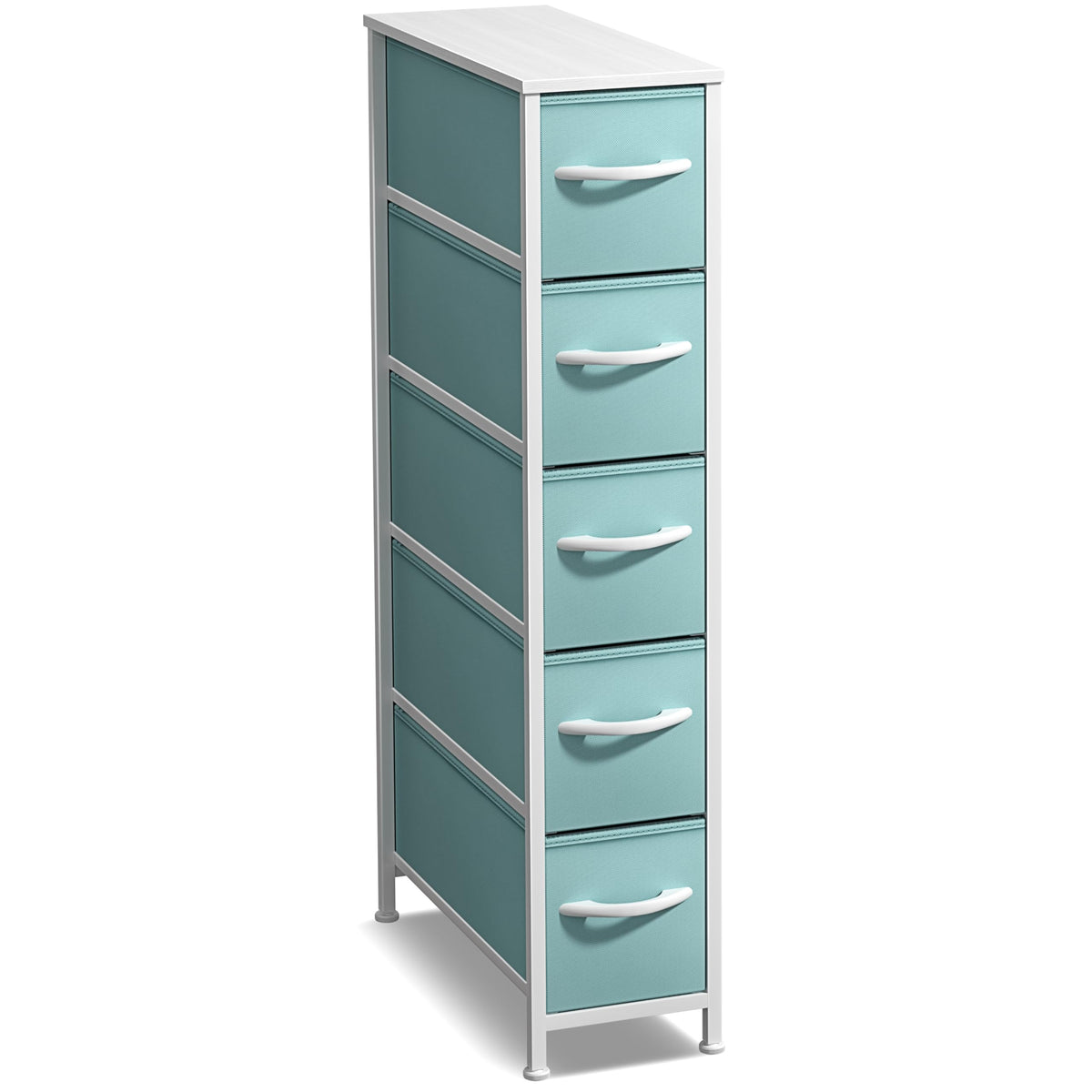 Sorbus 4-Drawer Narrow Dresser for Bedroom (Black/Charcoal)