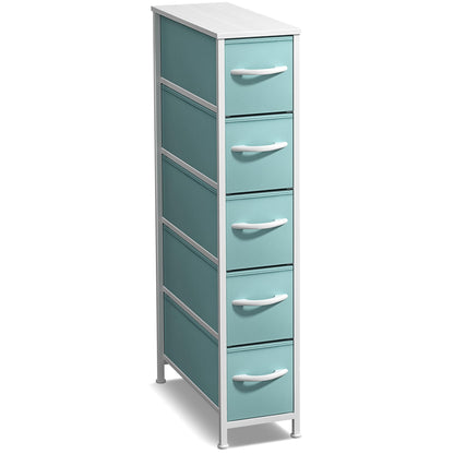 Sorbus 4-Drawer Narrow Dresser for Bedroom (Black/Charcoal)