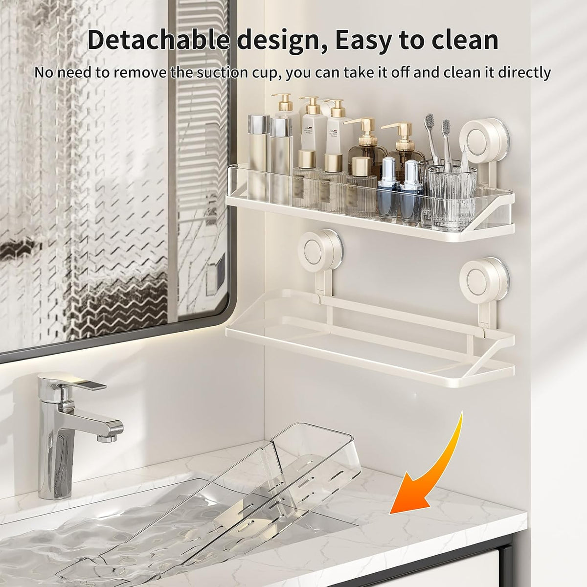 Shower Caddy Suction Cup,Bathroom storage rack