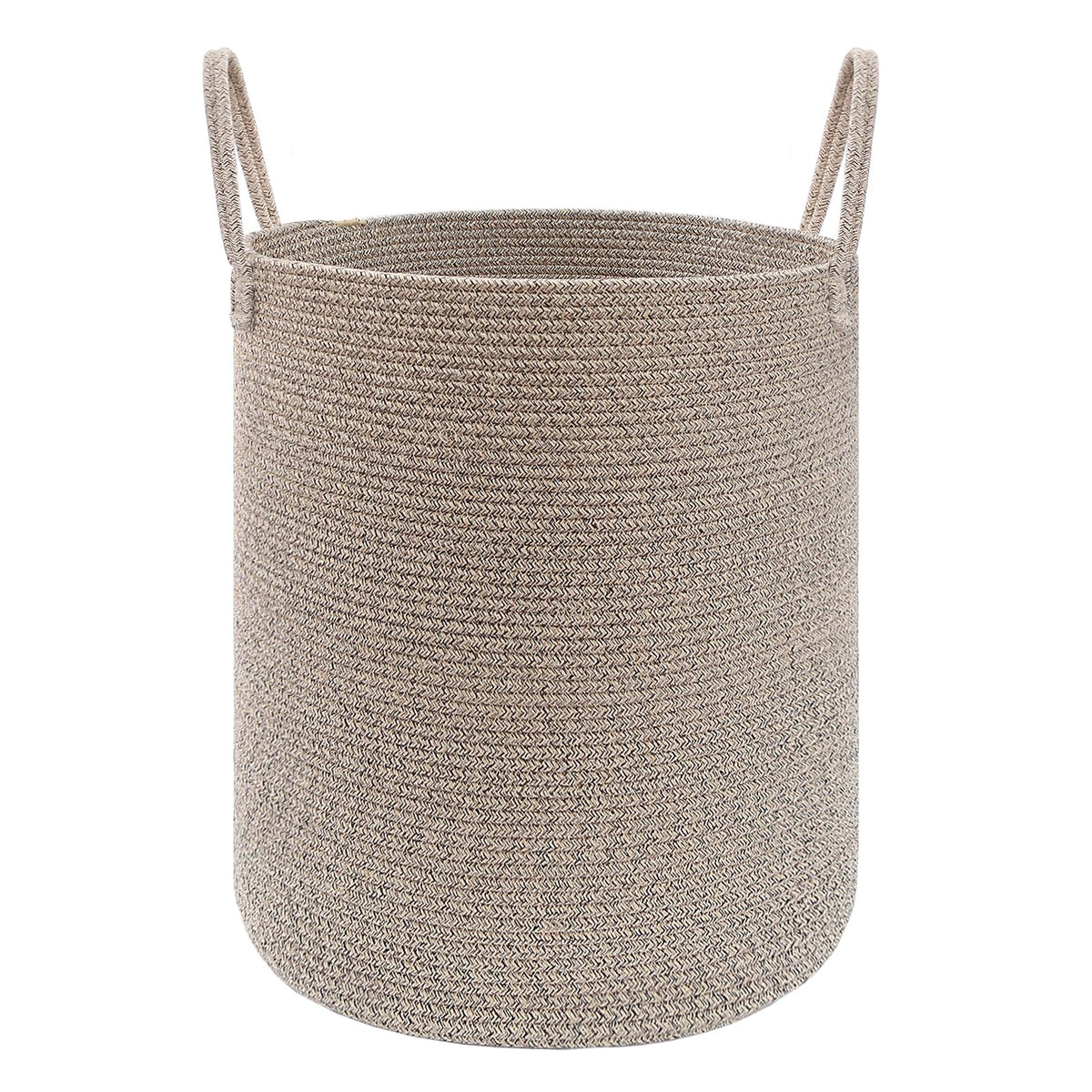 JMvicyroam 60L Cotton Rope Laundry Basket Hamper, Brown