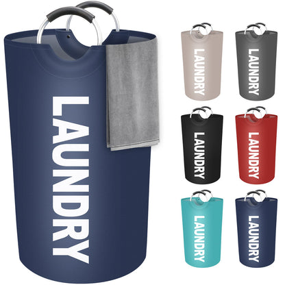 90L Large Laundry Basket, Dirty Clothes Waterproof Laundry Hamper, Red