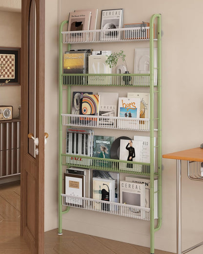 UMDONX Narrow 5-Tier Behind-the-Door Bathroom Storage Rack