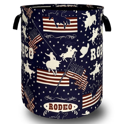Watercolor Cats Laundry Hamper Oxford Cloth Basket 18.9"x16.5"