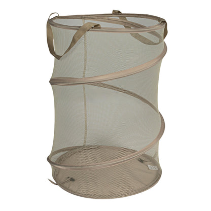 Household Essentials 2026 Pop-Up Collapsible Mesh Laundry Hamper | Black, 25" H