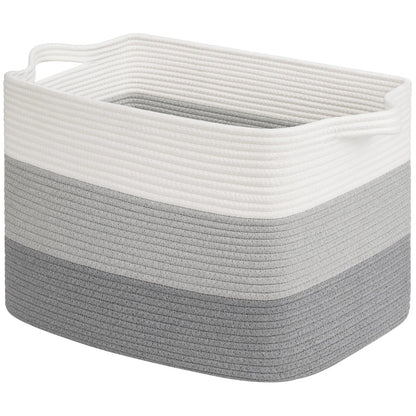 Goodpick Woven Storage Basket for Shelves, 13" x 10" x 9", Black Jute