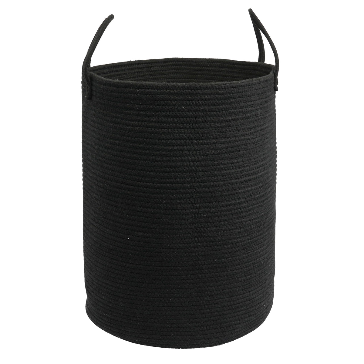 Woven Cotton Rope Laundry Basket, 15" x 20" Laundry Hamper, Oatmeal
