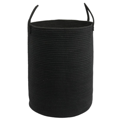Woven Cotton Rope Laundry Basket, 15" x 20" Laundry Hamper, Oatmeal