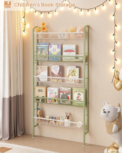 UMDONX Narrow 5-Tier Behind-the-Door Bathroom Storage Rack