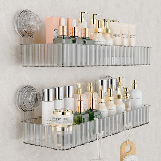 Adhesive Shower Caddy Suction Cup,Bathroom Organizers and Storage Shelves
