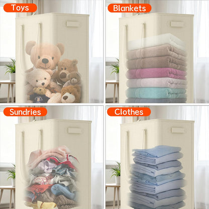 Slim Laundry Hamper with Wheels,20 Gal (75L) Rolling Laundry Basket with lid and wheels Clothes Hamper Foldable Tall Dirty Clothes Basket Sturdy Collapsible Clothes Hamper for Dorm,Laundry Room