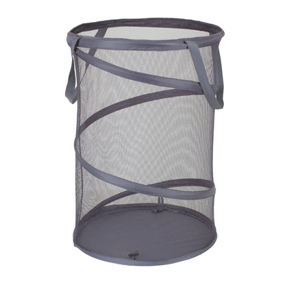 Household Essentials 2026 Pop-Up Collapsible Mesh Laundry Hamper | Black, 25" H