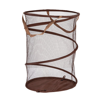 Household Essentials 2026 Pop-Up Collapsible Mesh Laundry Hamper | Black, 25" H