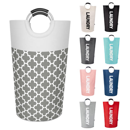Caroeas Tall Laundry Basket 90L, Large Hamper, Freestanding Laundry Bag