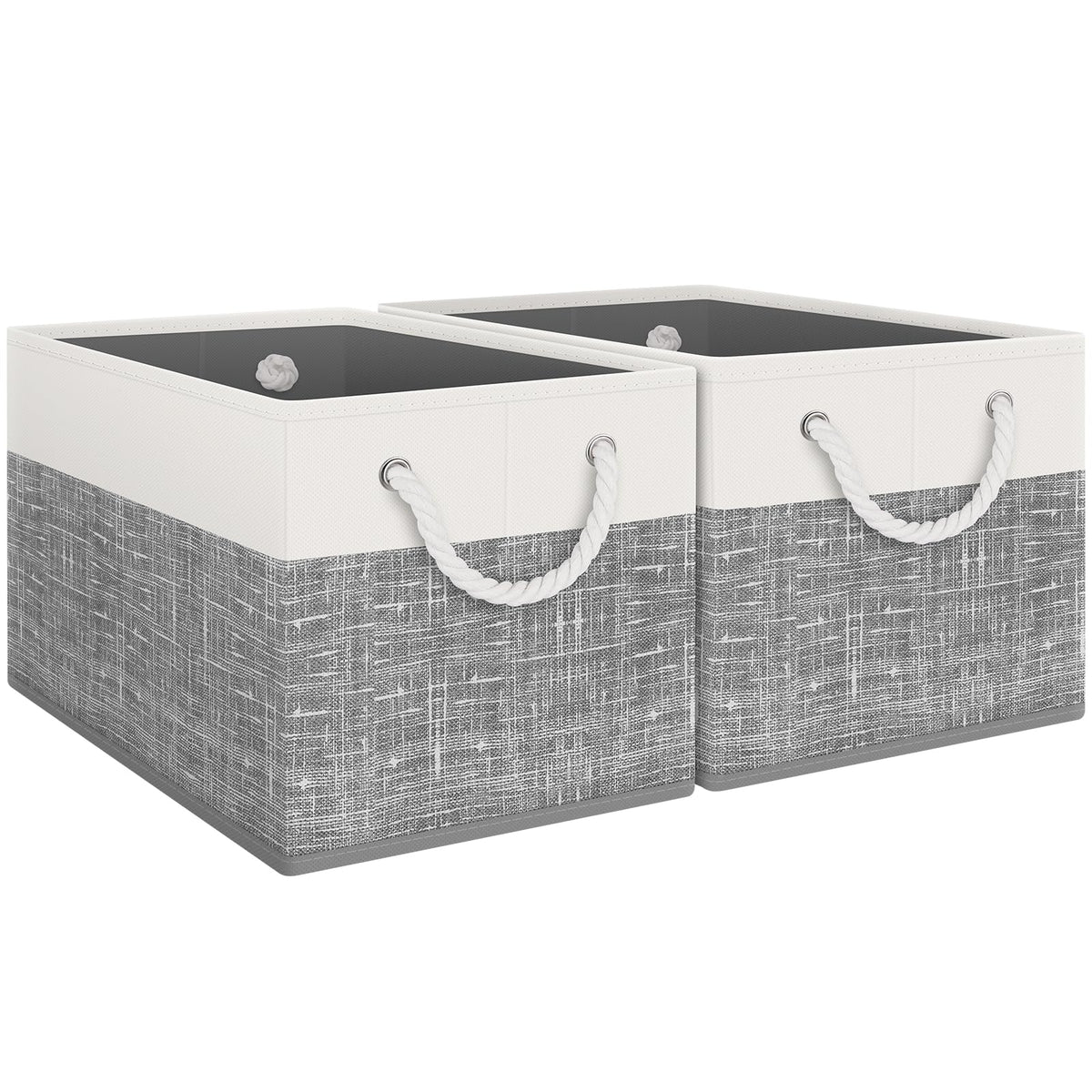 Fab totes Storage Bins Foldable Storage Baskets with Rope Handles