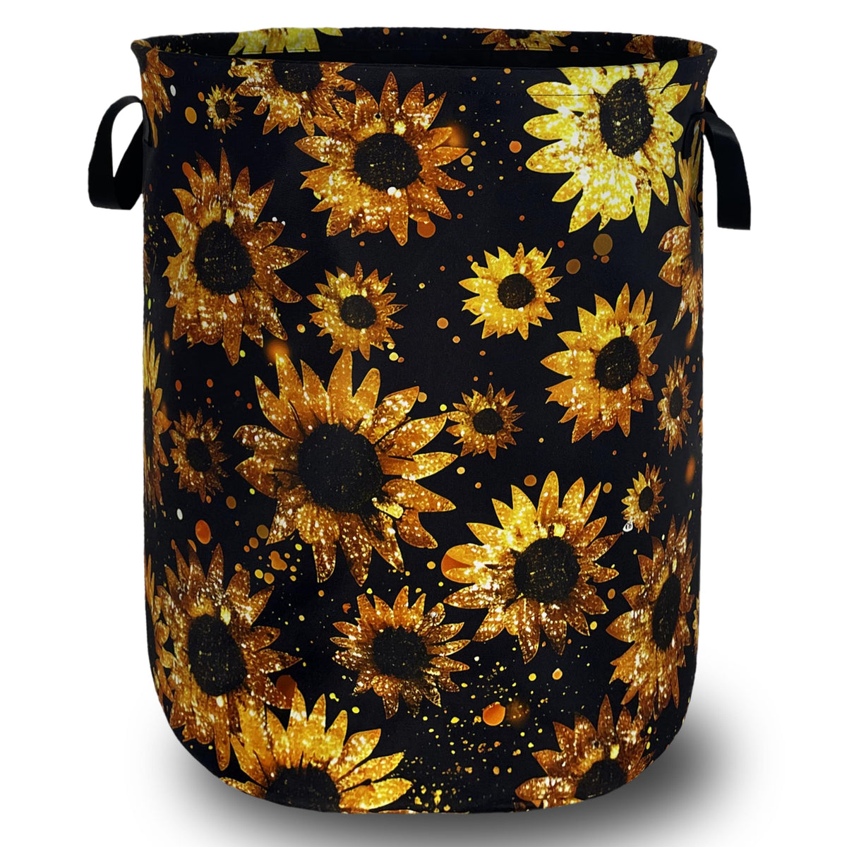 Watercolor Cats Laundry Hamper Oxford Cloth Basket 18.9"x16.5"