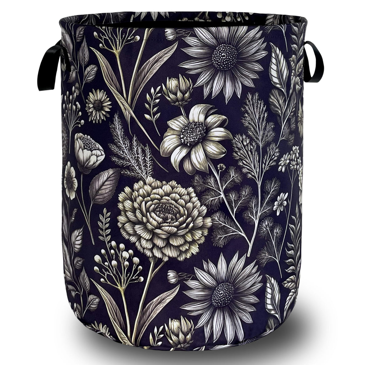 Watercolor Cats Laundry Hamper Oxford Cloth Basket 18.9"x16.5"